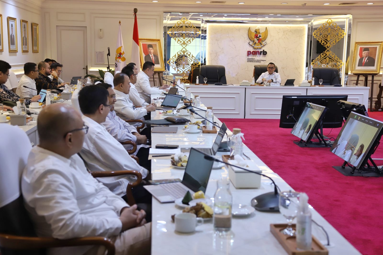 INA Digital launch-planning discussions at the Ministry of PANRB in Jakarta, February 2024